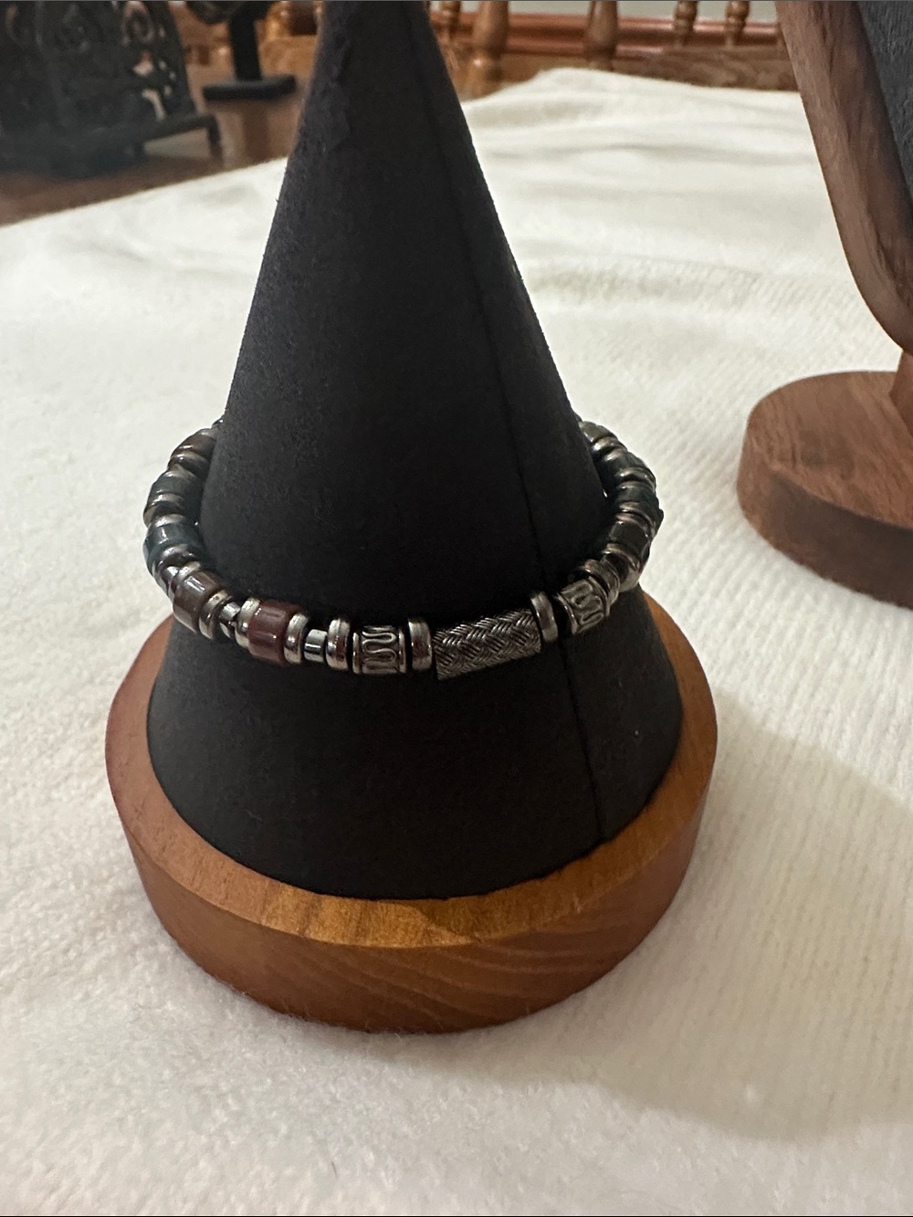 Handmade Indian Agate Necklace and Bracelet set - Picture 7 of 7